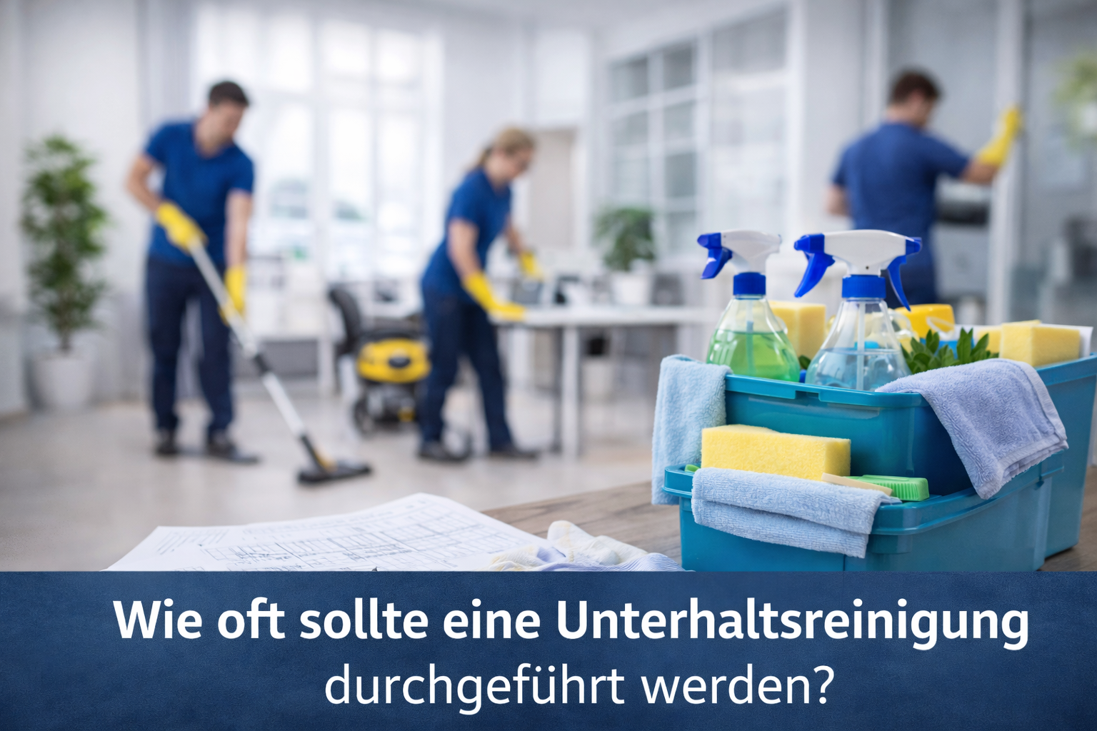Wie oft sollte eine Unterhaltsreinigung durchgeführt werden?